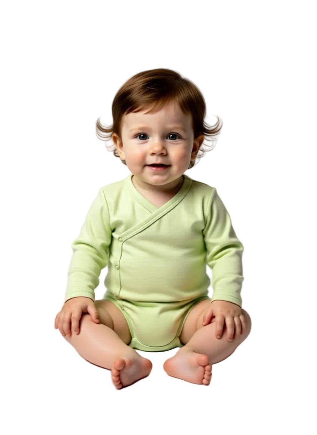 Bodies naissance imperméable manches longues vert