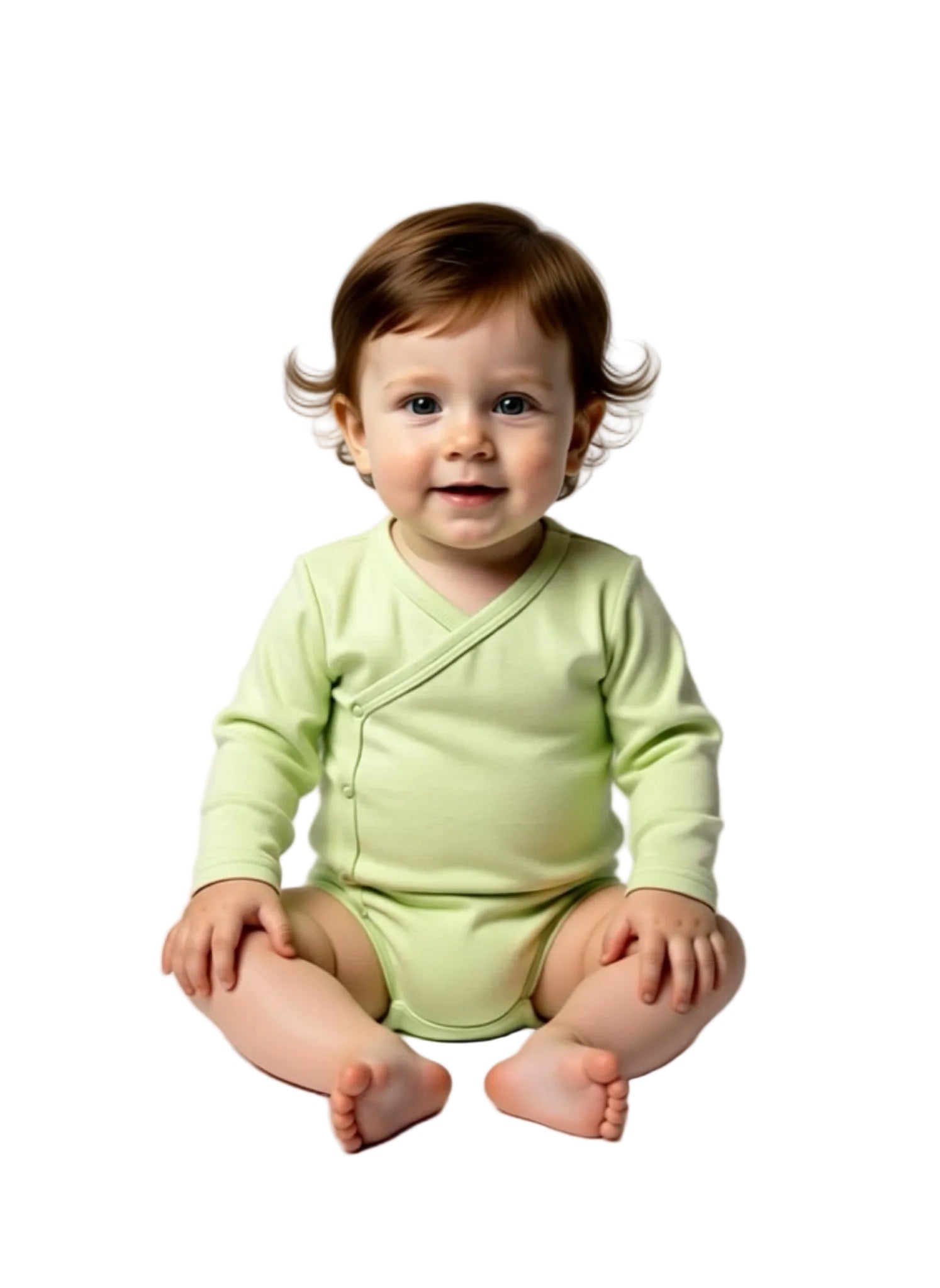 Bodies naissance imperméable manches longues vert